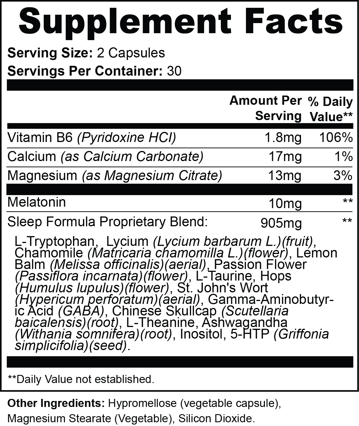NOCTURNE — Sleep Support Formula