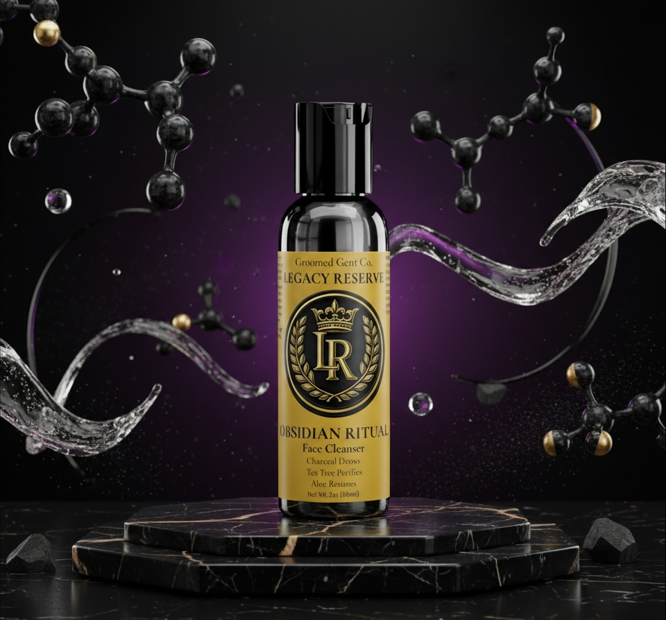 OBSIDIAN RITUAL — Charcoal • Tea Tree • Aloe Cleanser